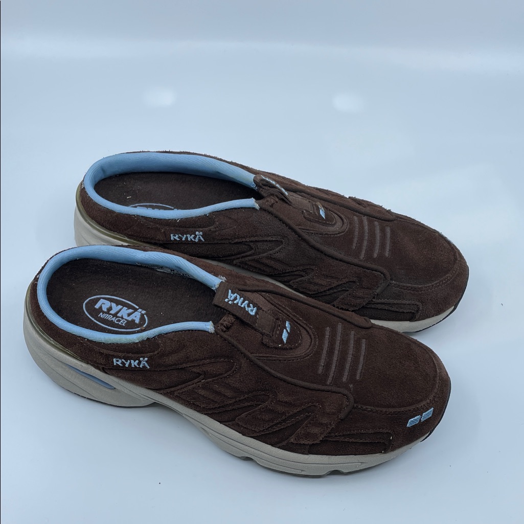 Ryka Veritas Brown Suede Mules